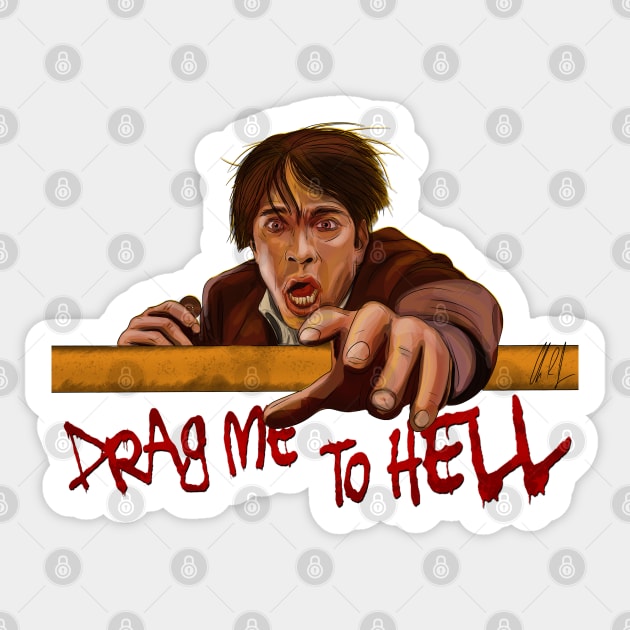 Drag Me To Hell: Help Me Please Sticker by 51Deesigns